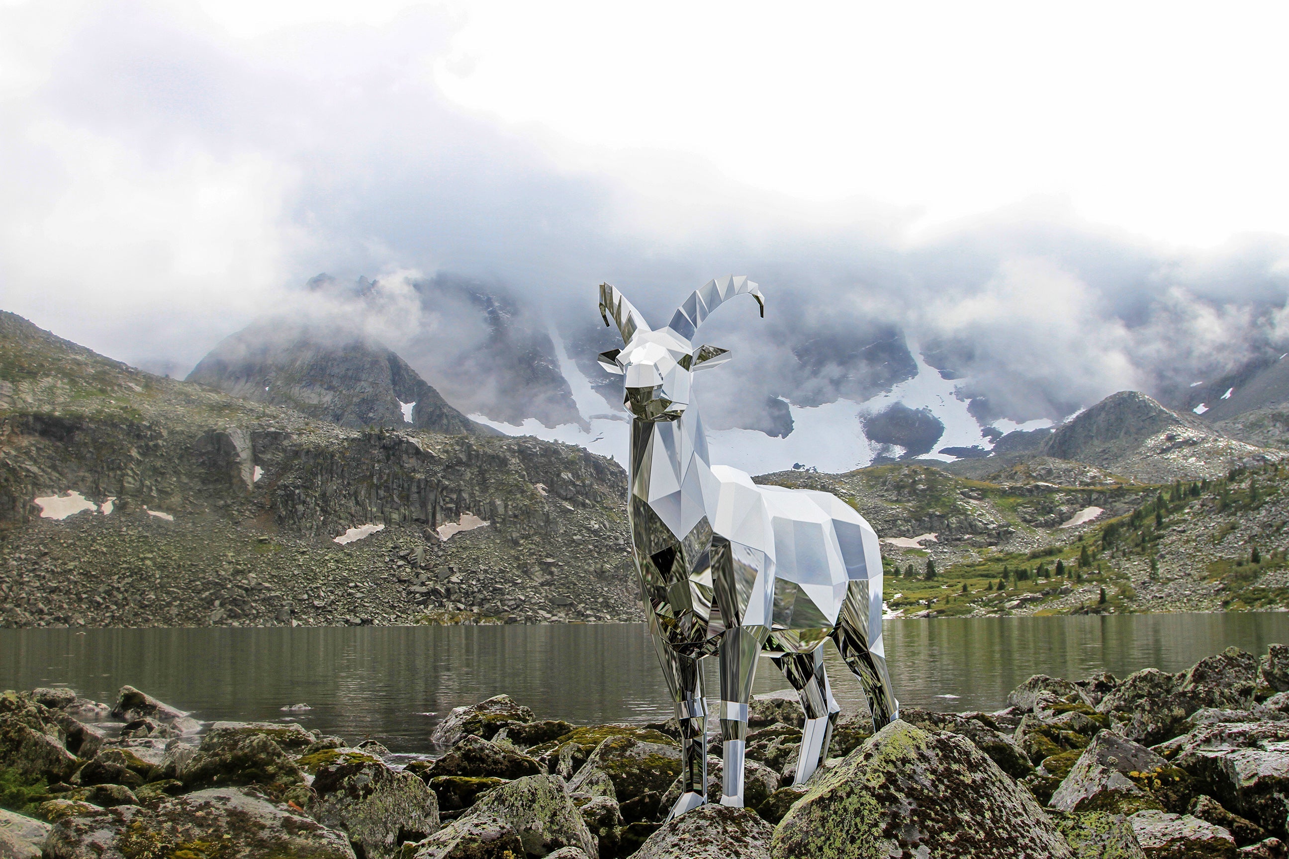 Nos sculptures low poly animaux acier sont en ligne !