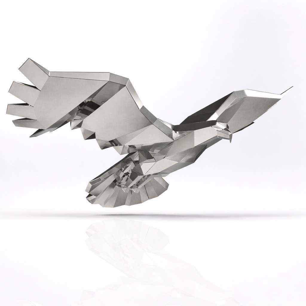 Sculptures Animalières Métal Low Poly – 4A Métal