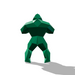 Gorille XXL 2 m low poly — vue 2